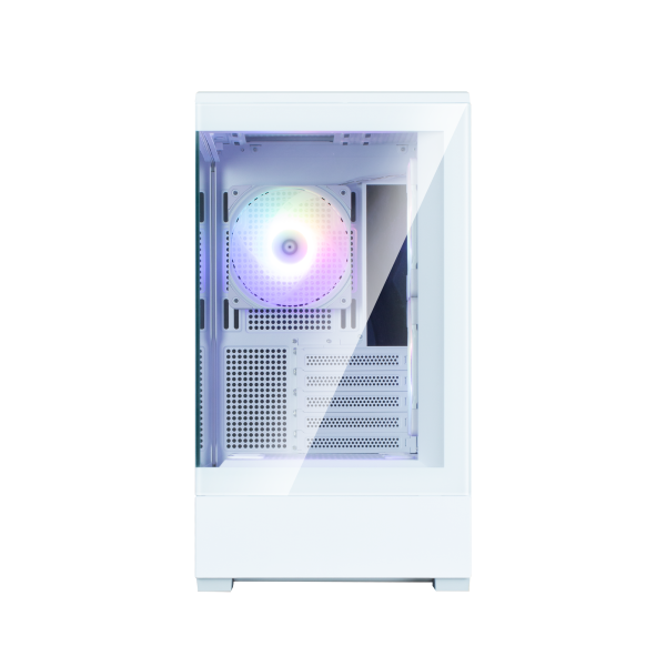Zalman Computer case P30 White V2, without PSU, 1xUSB3.0, 1хUSB Type-C, 3x120mm ARGB, TG Front/Side Panel, mATX, White