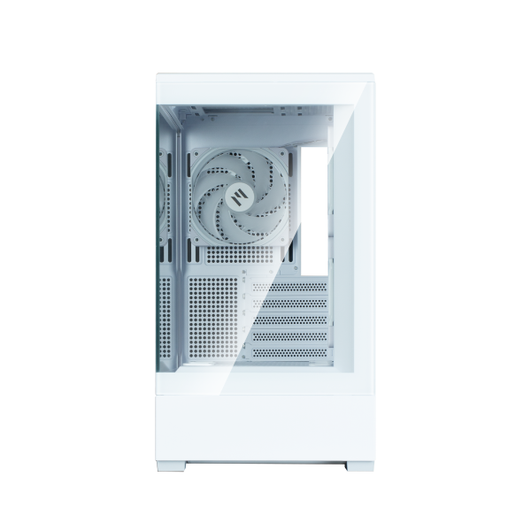 Zalman Computer case P30 White V2, without PSU, 1xUSB3.0, 1хUSB Type-C, 3x120mm ARGB, TG Front/Side Panel, mATX, White