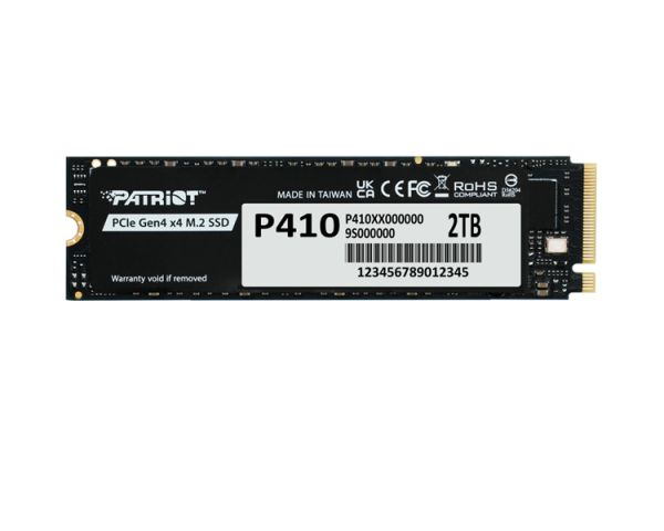 Hard drive: Patriot P410 2TB SSD M.2 PCIe Gen4 x 4 2280 - P410P2TBM28H