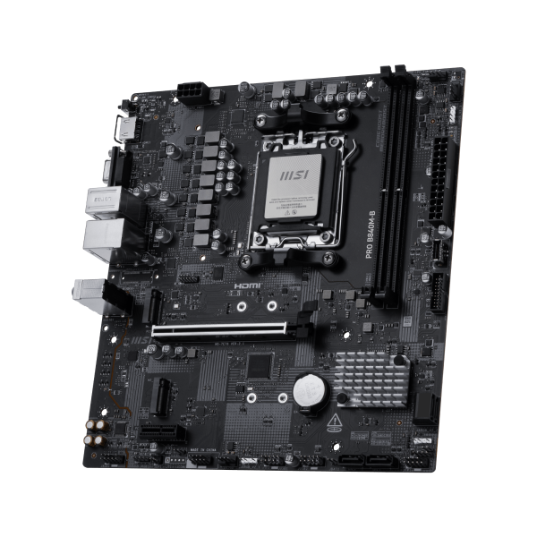 MSI Motherboard PRO B840M-B sAM5 B840 2xDDR5 M.2 HDMI DSub mATX