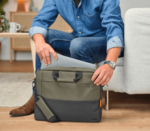 LISBOA 16" LAPTOP BAG - GREEN