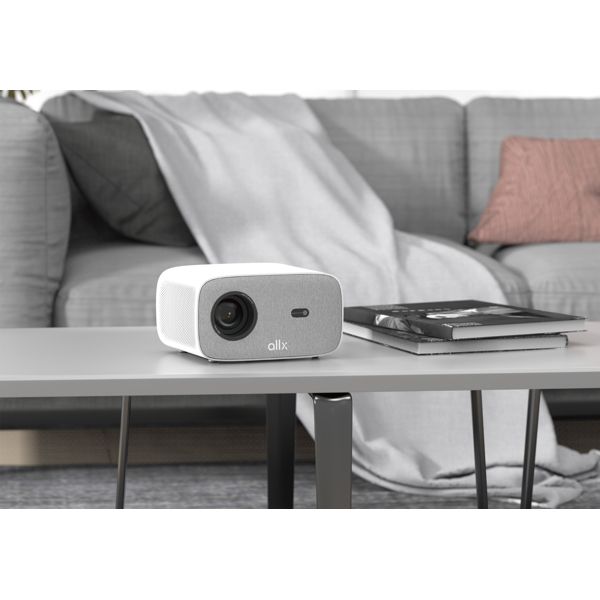 Projector ALLX AX-PF350W, LCD Projector, FHD 1920x1080, 320Lm, White