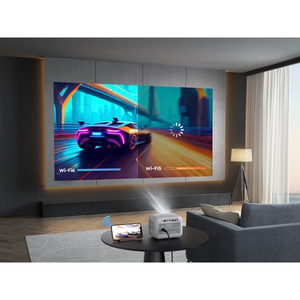 Yaber L1 Home Cinema, LCD Projector, 1280x720, 400lm, White