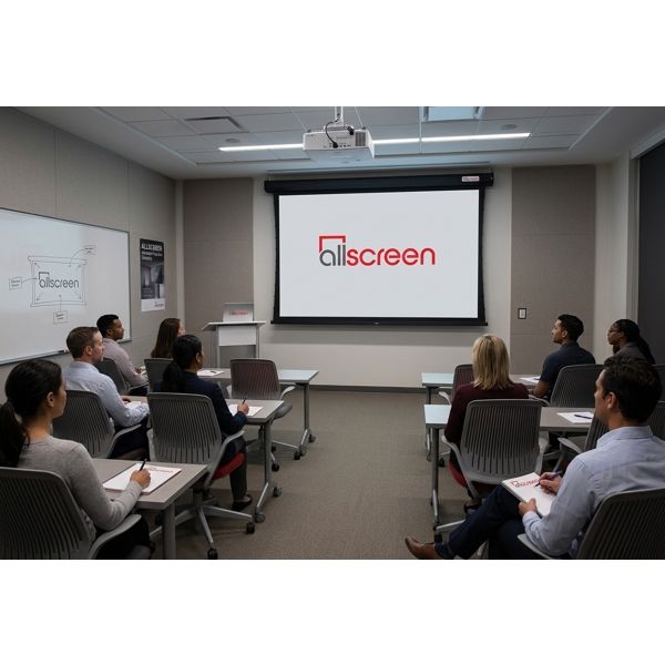 Projector screen ALLSCREEN MANUAL PROJECTION SCREEN 180X180CM HD FABRIC CWP-7272B 100 inch Black