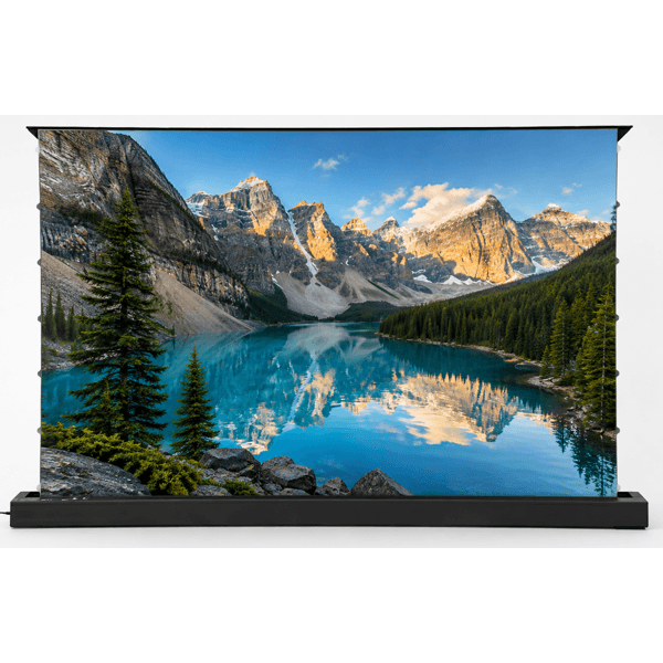 Electric projector screen AllScreen CMF110HBC, MOTORIZED FLOOR RISING SCREEN, 243x137CM, 110", 16:9, ALR, WITH REMOTE CONTROL