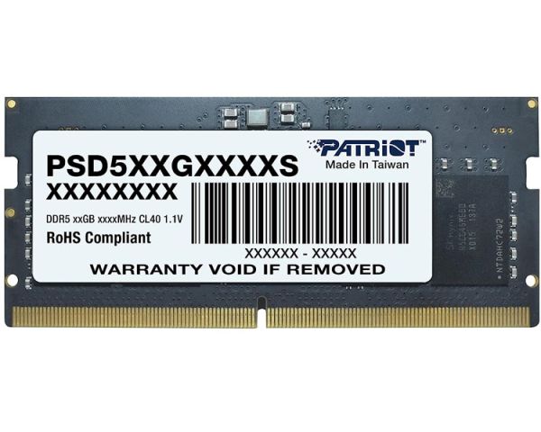 RAM: Patriot Signature DDR5 16GB 5600MHz SODIMM - PSD516G560081S
