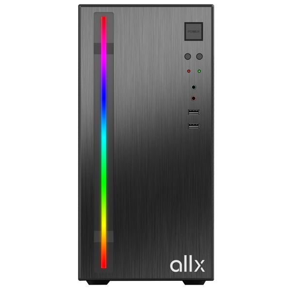 Case ALLX AX-B1735, Computer Case, Micro-ATX, ITX, USBx2, AUDIO, Black