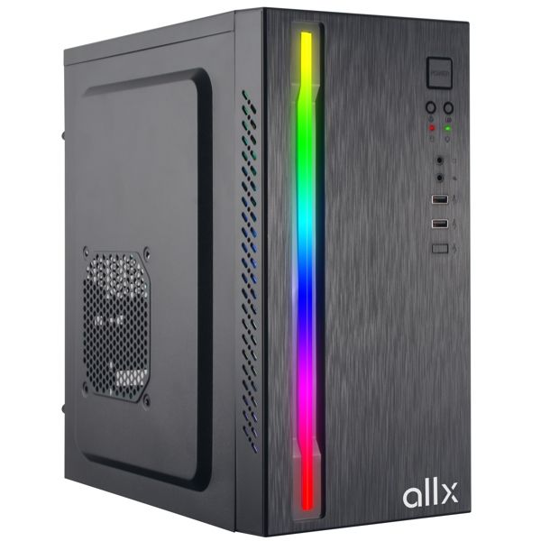 Case ALLX AX-B1735, Computer Case, Micro-ATX, ITX, USBx2, AUDIO, Black