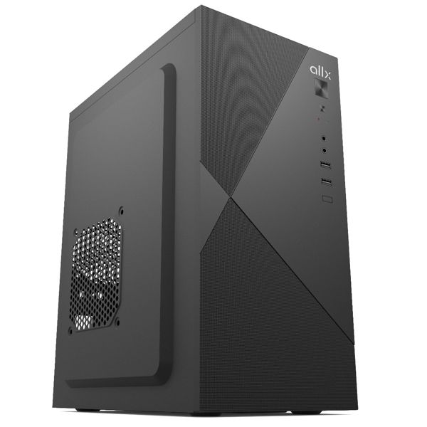 Case ALLX AX-B1745 Computer Case With Power Supply 500W Micro-ATX, ITX, USB 1.1, Audio, Black