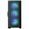 Zalman PC case M4 without PSU, 2xUSB3.0, 1xUSB2.0, 4x120mm ARGB, VGA 320mm, LCS ready, TG Side Window, mATX, black