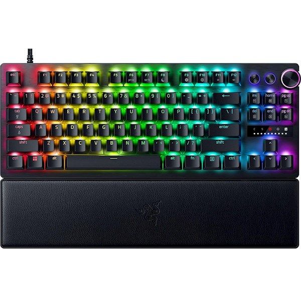 Razer Keyboard Huntsman V3 Pro TKL RGB 84key Analog Optical Switches USB-A EN, black