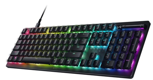Razer Keyboard mechanical DeathStalker V2 105key, Red Switch, USB-A, EN/RU, RGB, black