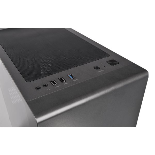 S100 TG, THERMALTAKE, CASE, Black, mATX, 1x120mm Fan, AIO 280mm, air 165mm, GPU 330mm, 2x3.5”, USB 3.0x1, USB 2.0x2, Audio+m