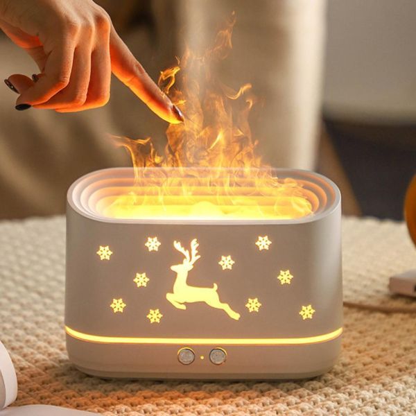 Flame Air Humidifier 300ml Christmas Deer