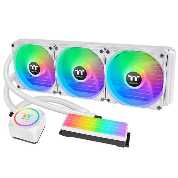 Floe RC360 CPU&RAM Liquid Cooler, ThermalTake, Snow Edition, 120 ARGB Fan*3, TDP 300W, CL-W331-PL12WT-A