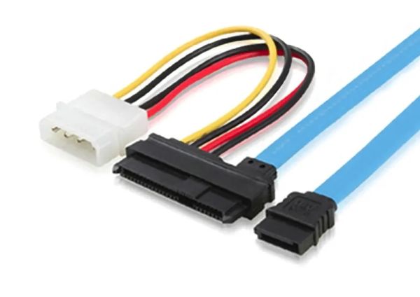 SAS Serial SCSI SFF 8482 To SATA Cable Hard Disk Drive Adapter Cord 20cm
