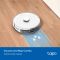 Tapo RV30 Max White, TPLINK, Robot Vacuum Cleaner, Vacuum &amp; Mop 2-in-1, 5300Pa, 2600mAh Battery, 250ml Dustbin, 300ml Water