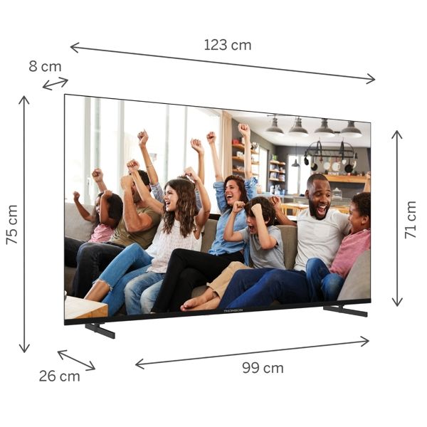 TV 55" Thomson LED 4K 60Hz Smart Google TV Black