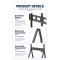 TV Mount AllScreen TR42, 42"-86", TV Mount With Roller, Black
