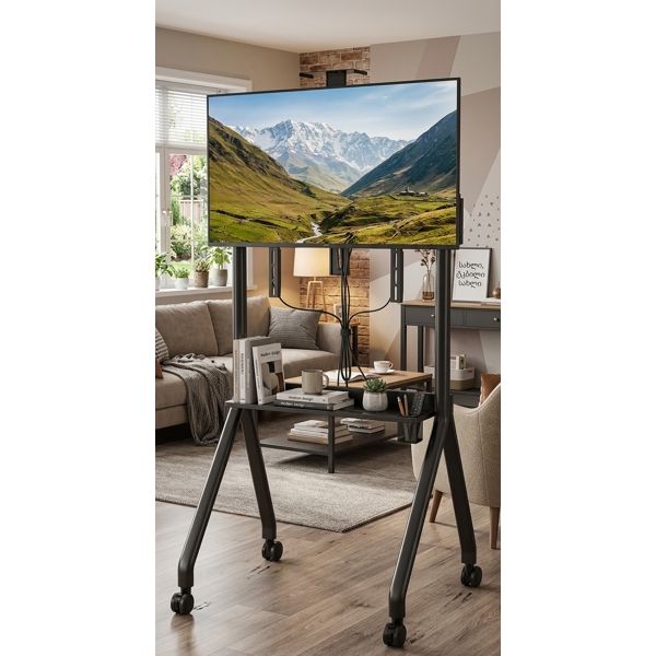 TV Mount AllScreen TR42, 42"-86", TV Mount With Roller, Black