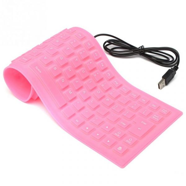 flexible keyboard pink