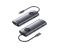 Docking station: Vention TQWHB 4K/60Hz 10-in-1 USB-C MST Docking Station 100W PD 0.15m Gray Aluminum