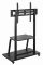 TV stand: Gembird TVS-100F-01 TV floor stand with caster wheels 37"-100"