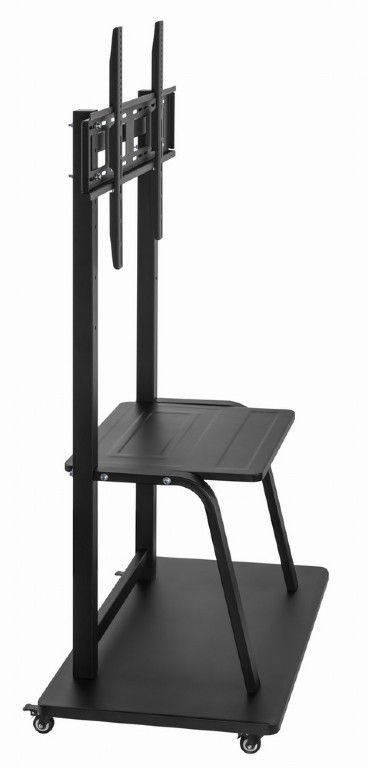 TV stand: Gembird TVS-100F-01 TV floor stand with caster wheels 37"-100"