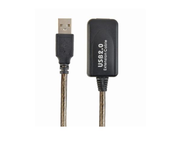 Cable: Gembird UAE-01-10M Active USB 2.0 extension cable 10m black