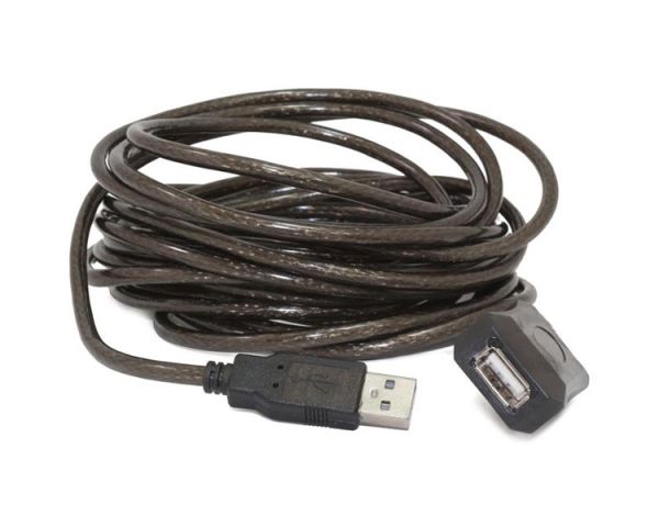 Cable: Gembird UAE-01-5M Active USB 2.0 extension cable 5m black