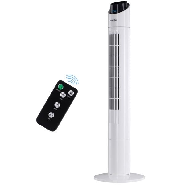 Column fan ARDESTO, 110см, 50Вт, remote control, display, black and white