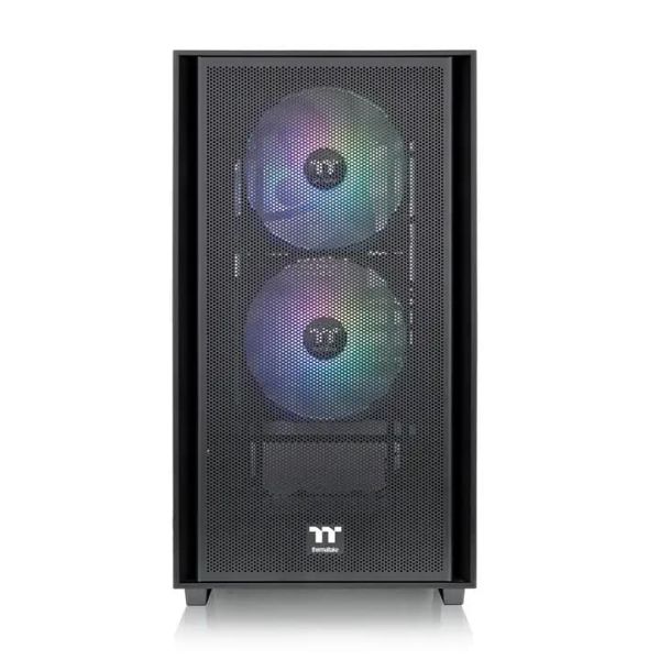 Versa H16 TG ARGB, THERMALTAKE, CASE, Black, mATX, 3x120mm ARGB Fans, AIO 280mm, air 175mm, GPU 330mm, 2x3.5”, USB 3.0x2, US