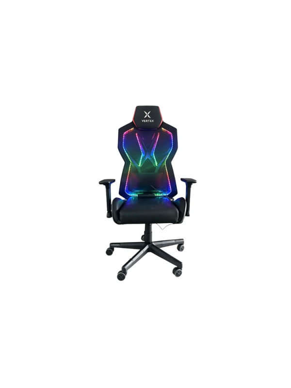 Gaming chair: Vertex CyberNova Gaming Chair With RGB light Black Mesh