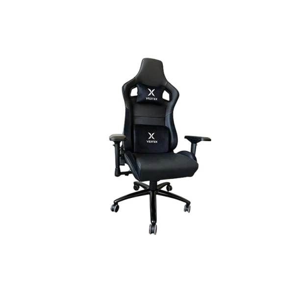 Gaming chair: Vertex Predator Gaming Chair Black Car Leather