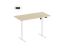 Desk: Vertex VX-1SSD-02NW Electric Sit-Stand Desk Natural Wood/White