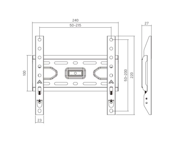 TV Mount: Vertex VX-TV-WM02F Fixed TV Wall Mount 13"-43"