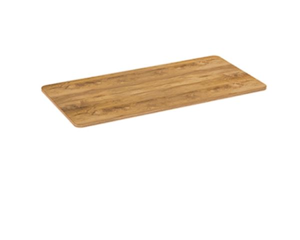 Table Top: Vertex VX-WTT-12060LR 1200x600mm One-Piece Wood Table Top Bright Rustic