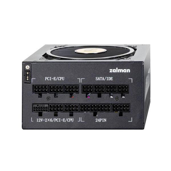 Zalman PSU Teramax 2 View  (1200W) 99%, 80+ Gold, 120мм, 1xMB 24pin(18+10), 2xCPU(4+4 pin), 3xMolex, 12xSATA, 4xPCIe 8pin(6+2), 1xPCIe GEN5 16pin, 1x +5V ARGB cable, Fully Modular