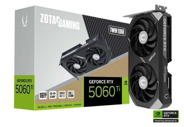 ZOTAC Graphic Adapter GeForce RTX 5060 Ti 16GB GDDR7 Twin Edge