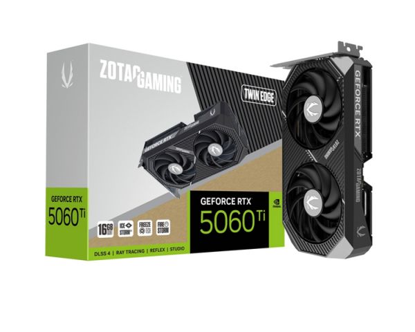 Video card: Zotac GAMING GeForce RTX5060 Ti 16GB Twin Edge 128-Bit GDDR7 - ZT-B50620E-10M
