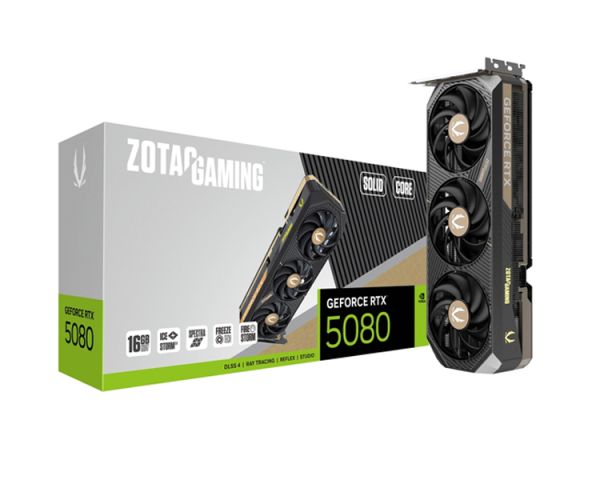 Video card: Zotac GAMING GeForce RTX5080 SOLID CORE 16GB 256-Bit GDDR7 - ZT-B50800D2-10P